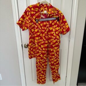 VTG 2001 Sugar Daddy’s Pajama Set M Top S Bottom Men’s Y2K Nostalgia Pockets EUC